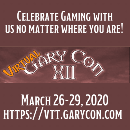 Logo for Virtual GaryCon 2020